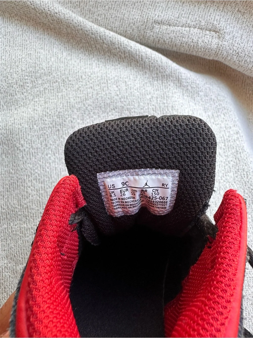 Nike Kids Red and Black High-Top Sneakers